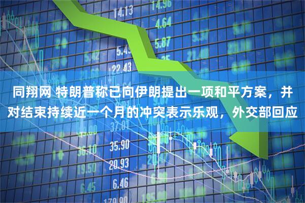 同翔网 特朗普称已向伊朗提出一项和平方案,并对结束持续近一个月的冲突表示乐观,外交部回应