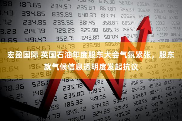 宏盈国际 英国石油年度股东大会气氛紧张，股东就气候信息透明度发起抗议